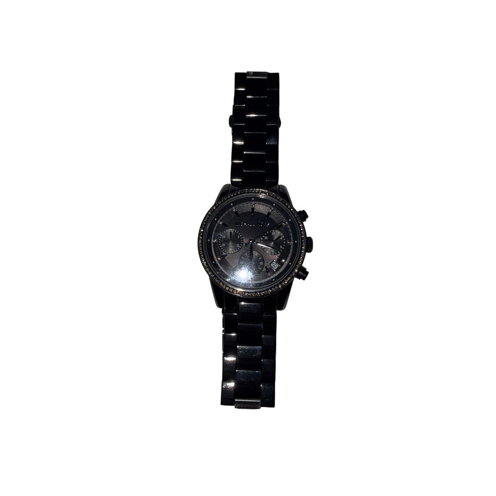 Michael Kors Black Stainless Steel Chronograph Watch